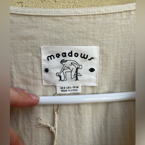 Meadows Kobus Wrap Dress in Ecru - Picture 9 of 11